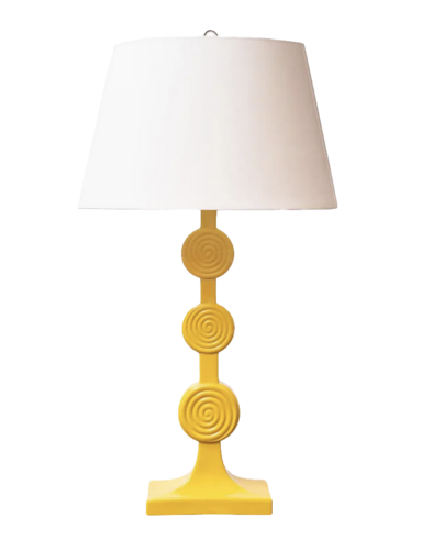 Mid-Century Yellow Ceramic Lamp